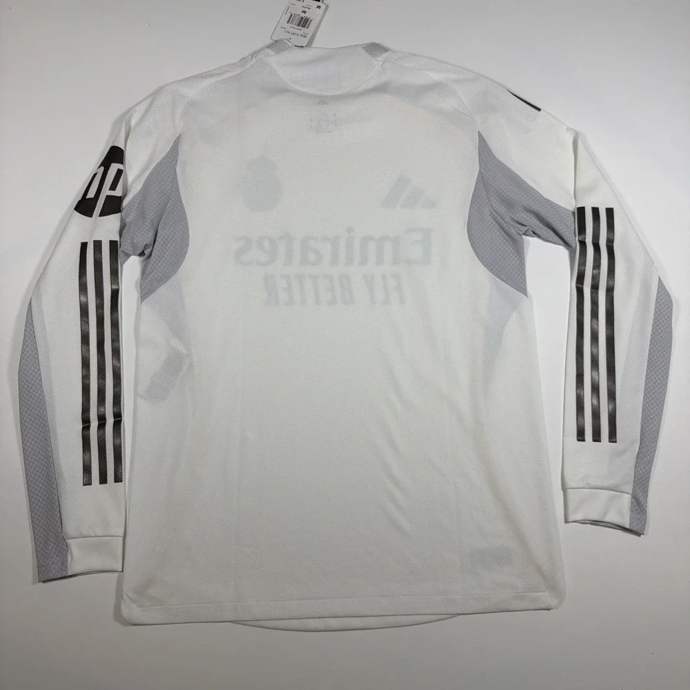 Adidas Real Madrid 25/26 Long Sleeve Home Authentic Jersey Size M JN8866 $160